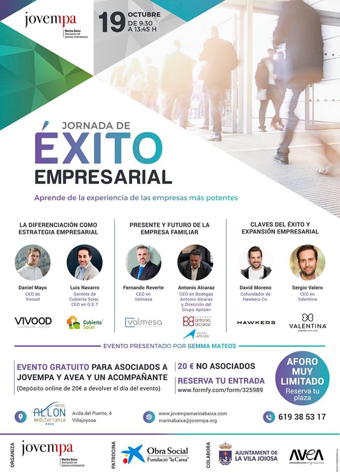 Jornada Éxito Empresarial Jovempa 19 oct
