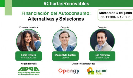 Charlas Renovables sobre Financiación del Autoconsumo