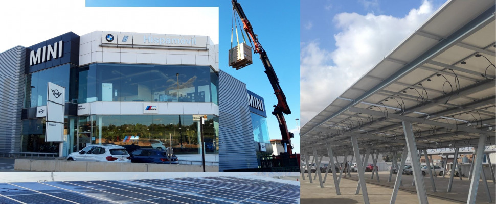 Un proyecto pionero de parking fotovoltaico para Hispamóvil-BMW