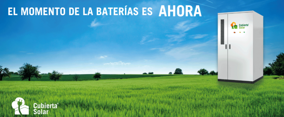 AHORA BATERÍAS CUBIERTA SOLAR